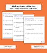 Addition: Sums 100 or Less