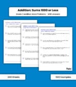 Addition: Sums 1000 or Less