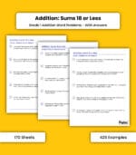 Addition: Sums 18 or Less