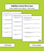 Addition: Sums 50 or Less