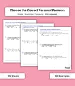 Pronouns: Choose the Correct Personal Pronoun