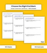 Sentence: Choose the Right End Mark
