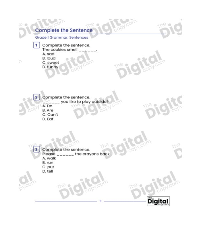 Sentence: Complete the Sentence - Image 3