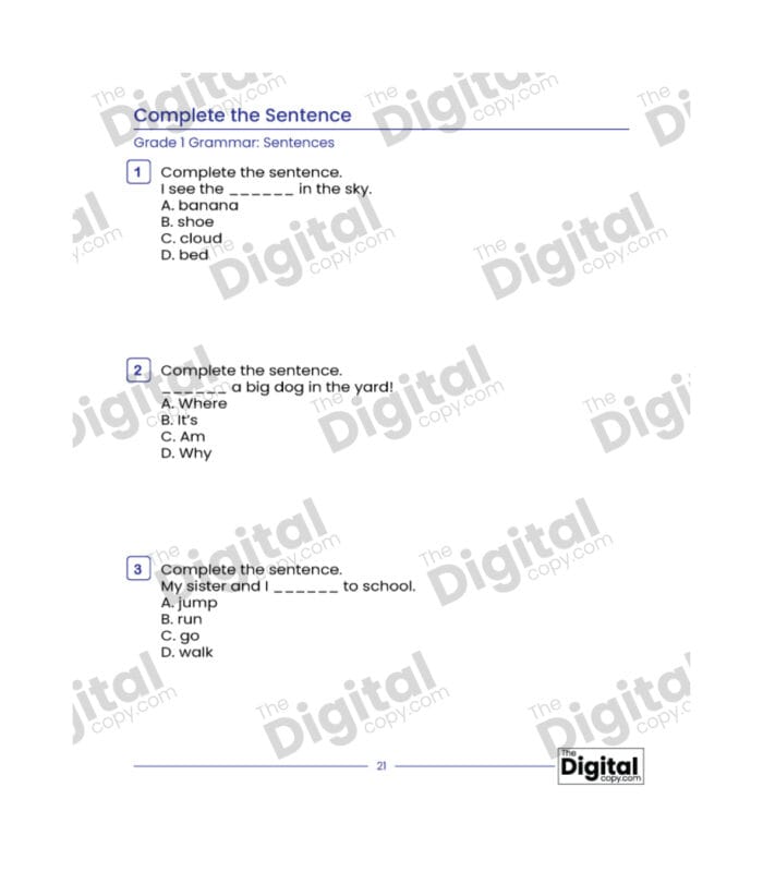 Sentence: Complete the Sentence - Image 4