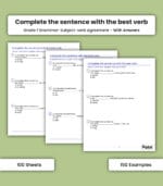 Subject-Verb Agreement: Complete the Sentence with the Best Verb