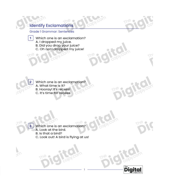 Sentence: Identify Exclamations - Image 2