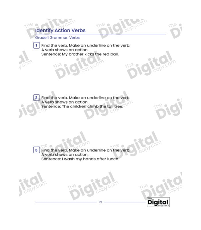 Verbs: Identify Action Verbs - Image 4