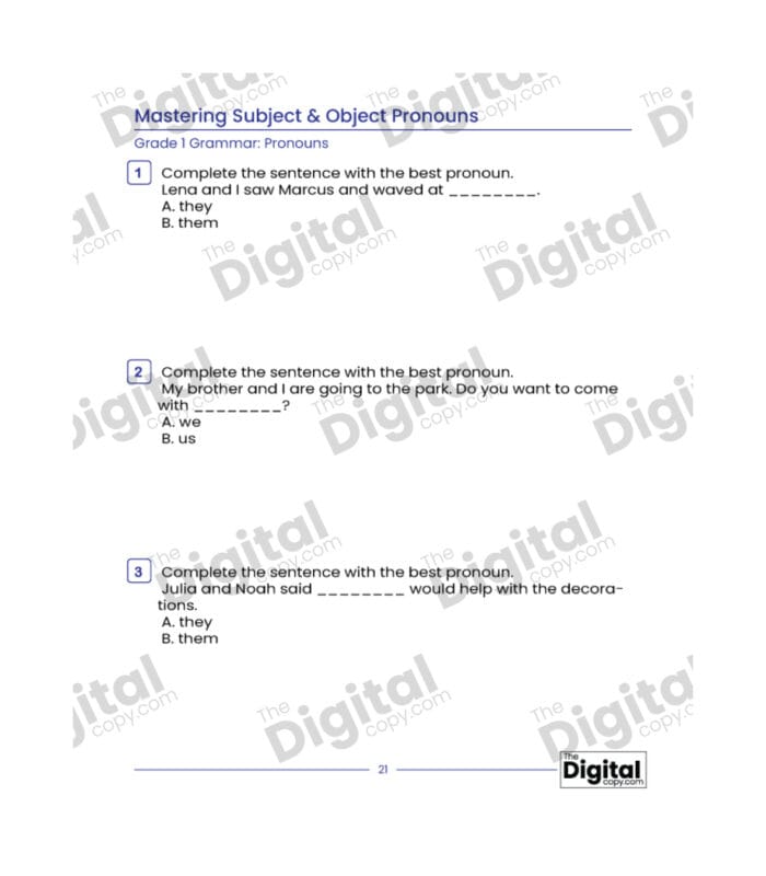 Pronouns: Mastering Subject & Object Pronouns - Image 4
