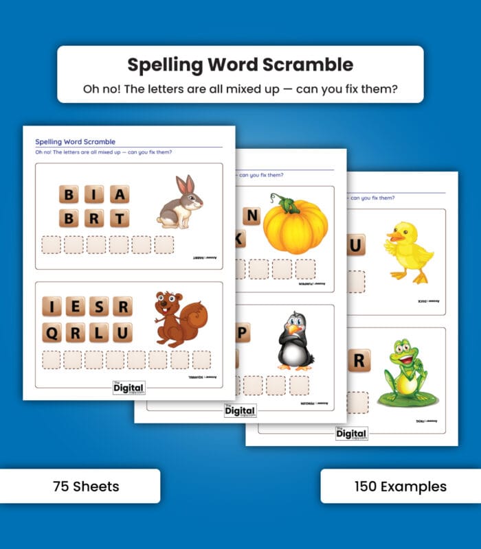 Spelling Word Scramble - Image 1