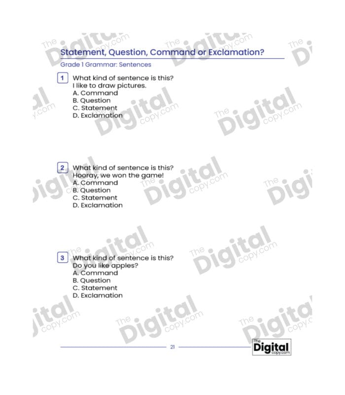 Sentence: Statement, Question, Command, or Exclamation - Image 4