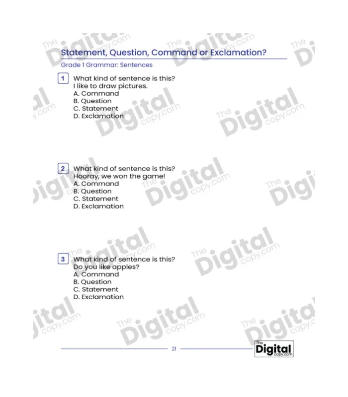 Sentence: Statement, Question, Command, or Exclamation - Image 4