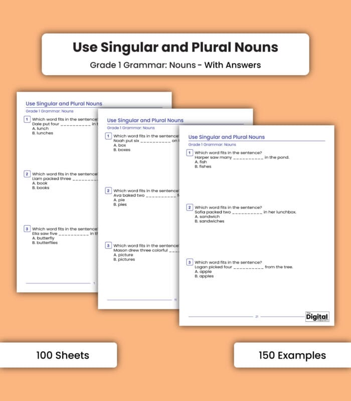 Nouns: Use Singular and Plural Nouns - Image 1